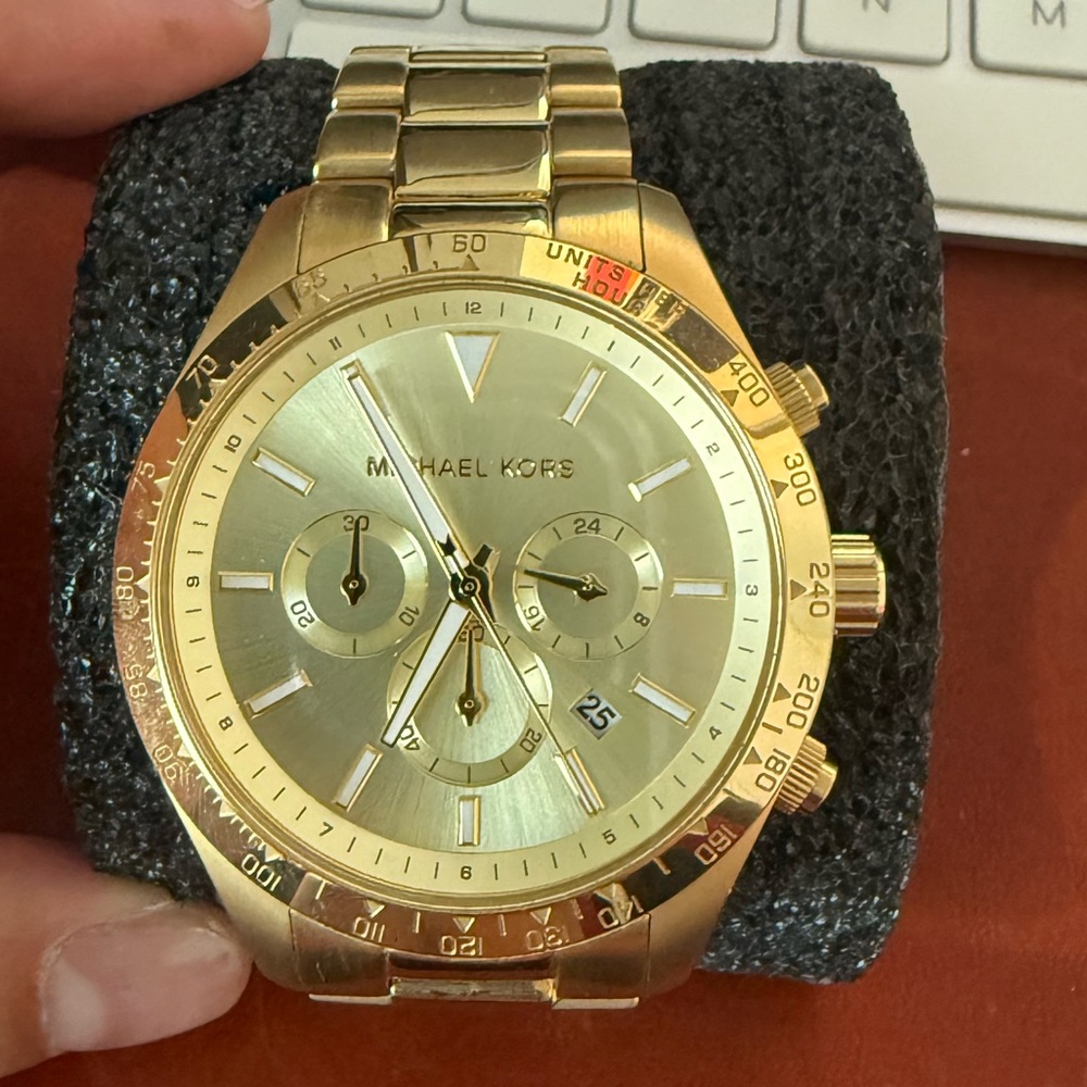 Michael Kors Men’s Gold Layton Chronograph Watch